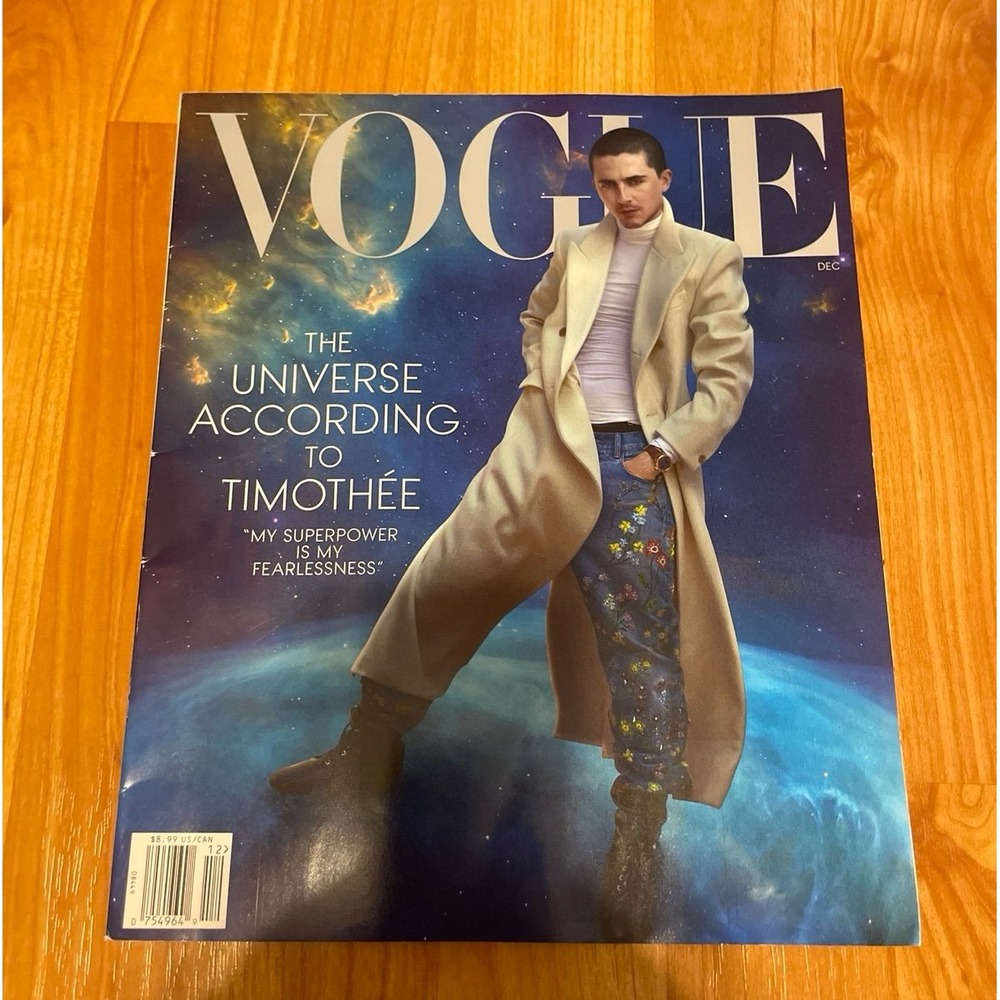 Vogue Magazine The Universe According‎ to Timothee December 2025